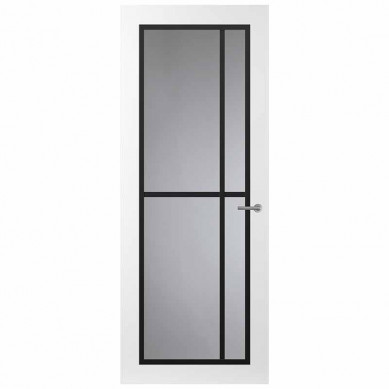 Svedex Binnendeur - Front - FR503 afgelakt - Zwarte glaslatten