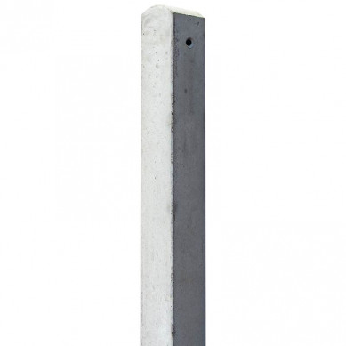 Elephant Paal beton bolkop | eindpaal 8,5 x 8,5 cm grijs (265 cm)