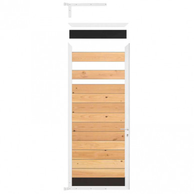 C-Wood Tuindeur frame aluminium Modular - wit (90 x 200 cm) inclusief beslag