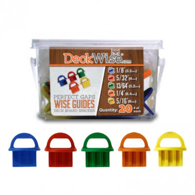 Deckwise Afstandshouders diverse maten - Doos à 20 stuks