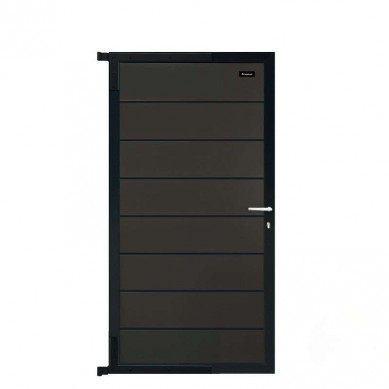Elephant Tuindeur composiet Modular antraciet met antraciet aluminium frame compleet (90 x 180 cm)