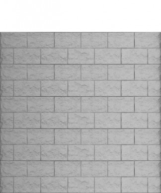 HomingXL zelfbouw schutting beton recht eenzijdig casa-borsika steenmotief grijs (199 x 193 cm)