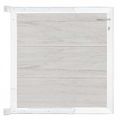 C-Wood Tuinpoort composiet Como beige met wit alu kader (90 x 90 cm)