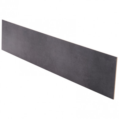 Stepwood Stootbord | PVC toplaag | Steen zwart | 150 x 23 cm