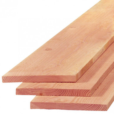 TrendHout plank lariks douglas 2,2 x 25,0 cm (5,00 mtr) gezaagd