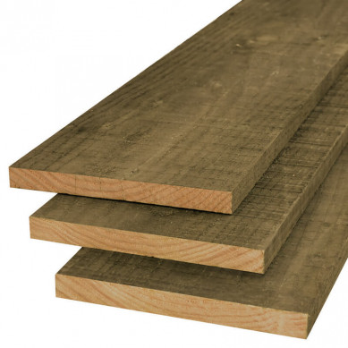 TrendHout plank lariks Douglas groen geïmpregneerd 2,2 x 20,0 cm gezaagd