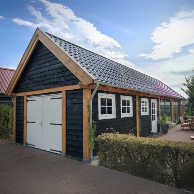TrendHout Buitenverblijf Zadeldak XXL 1145 x 595 x 490 cm