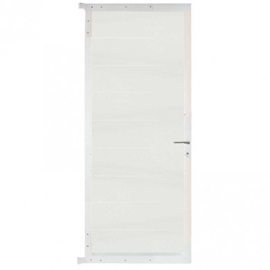 C-Wood Tuindeur aluminium wit frame Modular - composiet co-ex wit (90 x 200 cm)