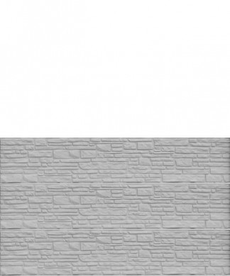 HomingXL zelfbouw schutting beton recht eenzijdig montana steenmotief grijs (199 x 115,5 cm)