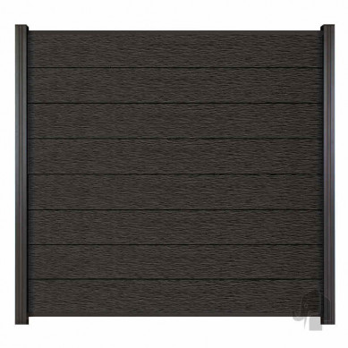 Elephant Zelfbouw schutting composiet Modular co-ex antraciet met antraciet profielen (180 x 180 cm)