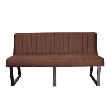 HomingXL Eetkamerbank - Hengelo - stof Element donkerbruin 25 - 160 cm