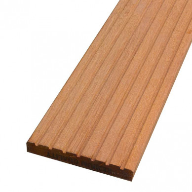 Smaragd Vlonderplank hardhout Bankirai 2,5 x 14,5 cm (3,05 mtr) groef/vlak
