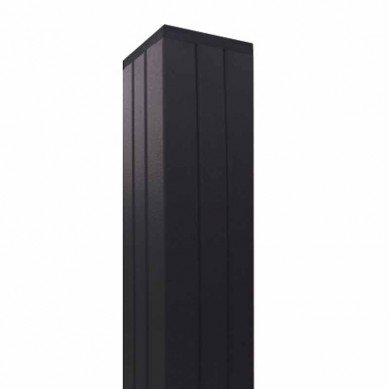 C-Wood Tuinpaal Modular/Mix & Match zwart aluminium 6,8 x 6,8 cm tbv schutting 97cm