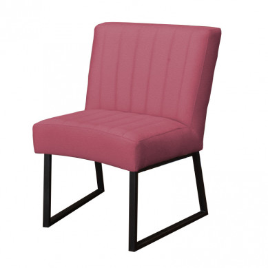 HomingXL Eetkamerstoel - Hengelo - geschikt voor ronde tafel - stof Element roze 10