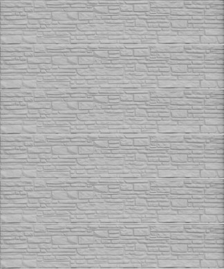 HomingXL zelfbouw schutting beton recht eenzijdig montana steenmotief grijs (199 x 231 cm)