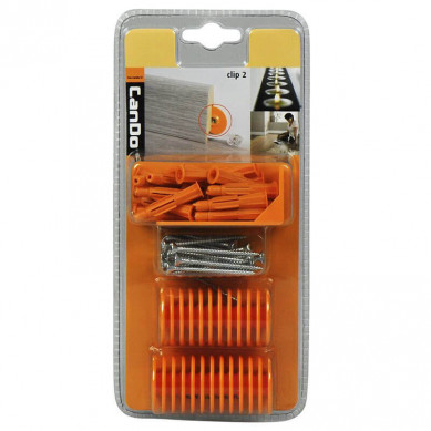 CanDo plintclip type 2 (oranje) voor CanDo plinten (25 clips)