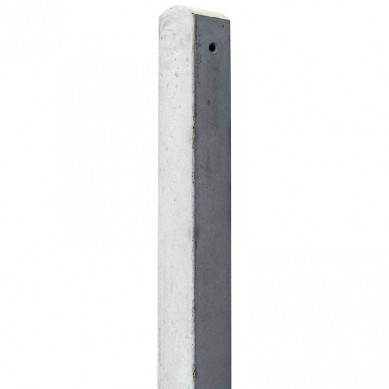 Elephant Paal beton bolkop | hoekpaal 8,5 x 8,5 cm grijs (265 cm)