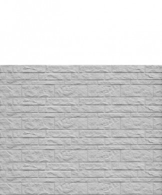 HomingXL zelfbouw schutting beton recht eenzijdig fels steenmotief grijs (199 x 154 cm)