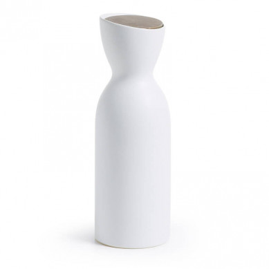 La Forma fles Midi | Medium - wit met houten stop (29 cm hoog)