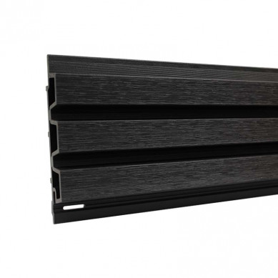 C-Wood Composiet gevelbekleding rhombus black - 33 x 169 x 3600 mm