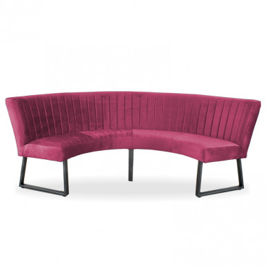 HomingXL Eetkamerbank - Hengelo - stof Element fuchsia 19 - geschikt voor tafel 130 cm