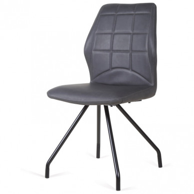 Bo Lundgren Eetkamerstoel - Apollo - leer Vintage zwart