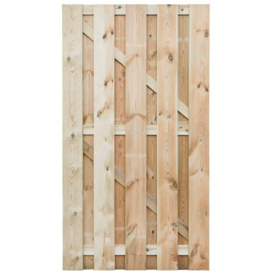 GarPro tuindeur zachthout recht | Genk verticaal groen geïmpregneerd (100 x 180 cm)