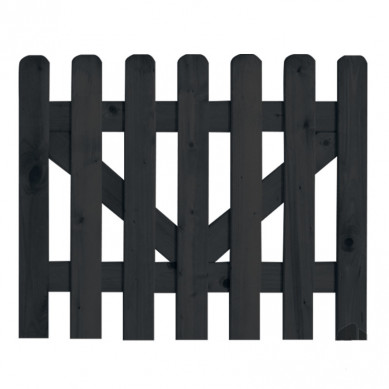 Elephant Tuinpoort vuren zwart gelakt (180 x 80 cm) geschaafd