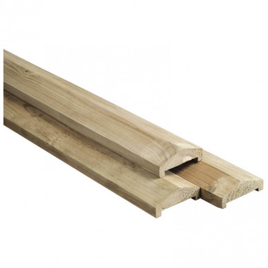 GarPro afdeklat dakprofiel zachthout 3,5 x 9,0 cm geschaafd (lengtes 180 en 400 cm)
