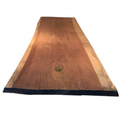 HomingXL Boomstam tafelblad | Massief hardhout onbehandeld | Dikte 5 cm | 5200 x 700 mm