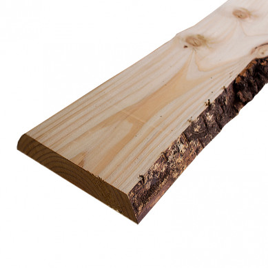 HomingXL boomschors plank lariks douglas 3,0 x 20,0/30,0 cm (2,50 mtr) bezaagd