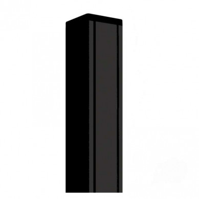 C-Wood Tuinpaal aluminium zwart met cypresse kern 6,8 x 6,8 cm