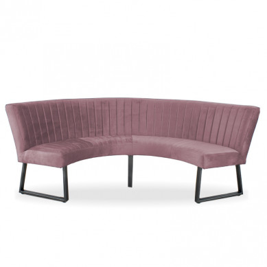 HomingXL Eetkamerbank - Hengelo - stof Element roze 10 - geschikt voor tafel 150 cm