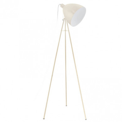 Eglo vloerlamp Dundee 220 Volt Staal Creme