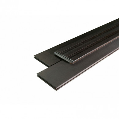 aMbooo Vlonderplank bamboe Santos Dark geolied espresso 2,0 x 14 cm Frans profiel/vlak