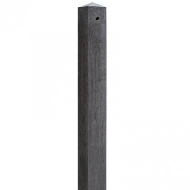 Elephant Paal beton diamantkop | hoekpaal 8,5 x 8,5 cm antraciet (265 cm)