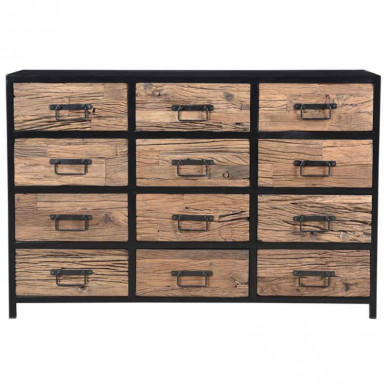 I-Catchers Raw dressoir 12 lades 134x35x90 cm