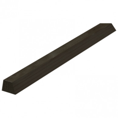 Elephant Ventilatielat vuren verduurzaamd 2,8 x 4,5 cm (480 cm) zwart