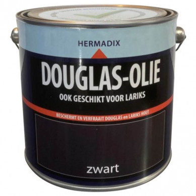 Hermadix Lariks douglas olie | Zwart 2,5 liter