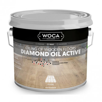 Woca Woca diamond oil active - wit 1 liter