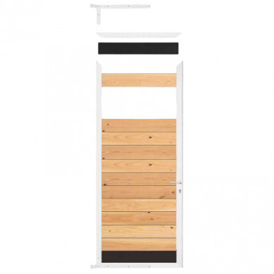 C-Wood Tuindeur frame aluminium Mix & Match - wit (90 x 200 cm) inclusief beslag