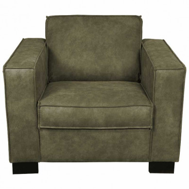 HomingXL fauteuil Shuffle | leer Dalton groen 14 | 95 cm breed