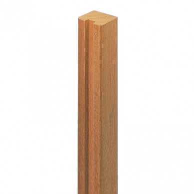 Elephant Begin of eindpaal rabatsysteem hardhout Bankirai 7 x 7 cm