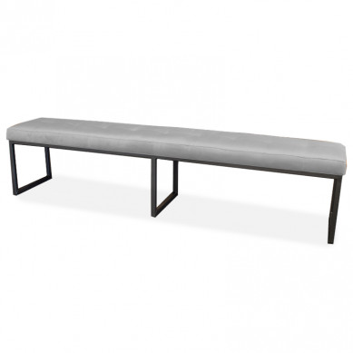 HomingXL Eetkamerbank - Atlanta - stof Element lichtgrijs 04 - 160 cm