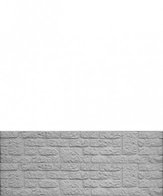 HomingXL zelfbouw schutting beton recht eenzijdig romania steenmotief grijs (199 x 77 cm)