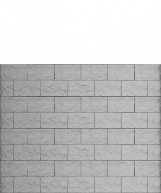 HomingXL zelfbouw schutting beton recht eenzijdig casa-borsika steenmotief grijs (199 x 154 cm)