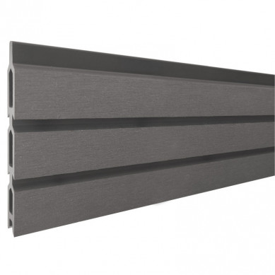 C-Wood Rhombus zelfbouw - Lamel composiet - Rhombus Triple rock grey - 180 x 15 cm (6 stuks)