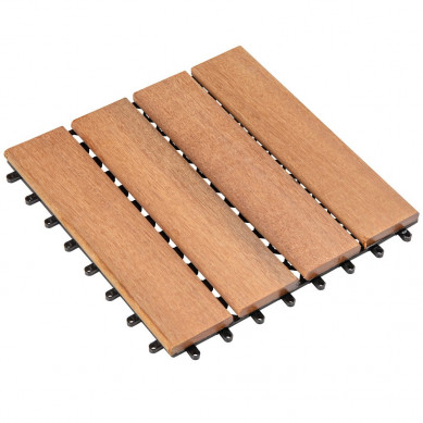 Smaragd Terrastegel hardhout Cumaru 30 x 30 cm (18 mm)