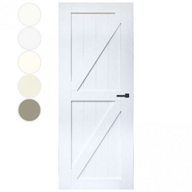 Austria Binnendeur Cabana Blanco - Dos rechts - Hoogwaardig voorgelakt wit