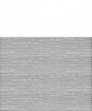 HomingXL zelfbouw schutting beton recht eenzijdig montana steenmotief grijs (199 x 154 cm)